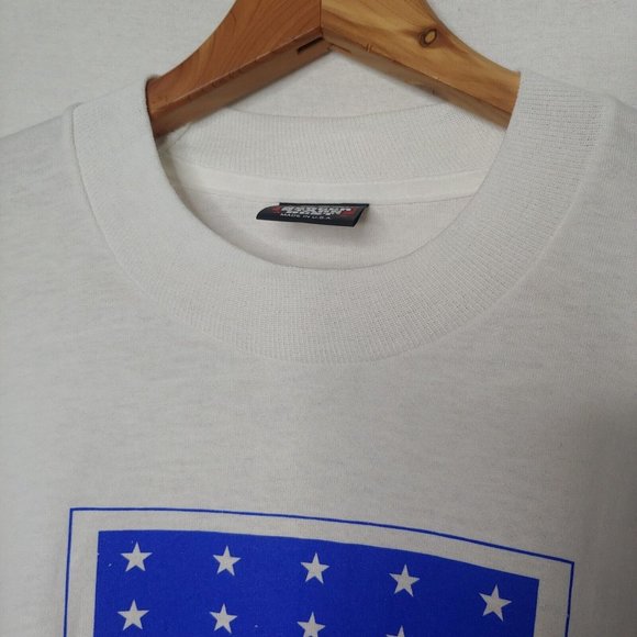 Vintage Lipton Tea The Star Spangled Banner Monument L T Shirt Single Stitch - Picture 6 of 10